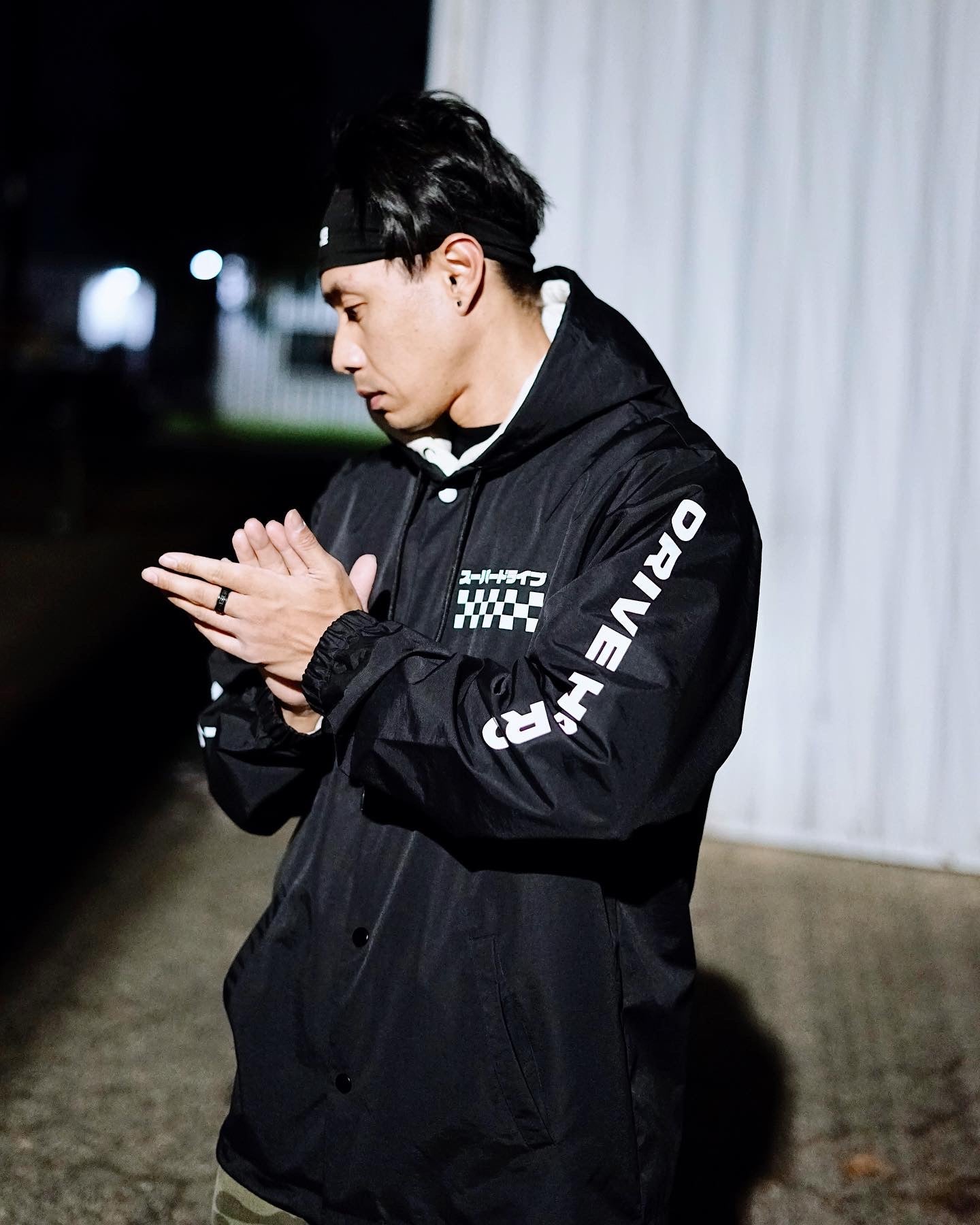 Drive Fast. Drive Hard reflective coach jacket