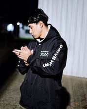 Drive Fast. Drive Hard reflective coach jacket