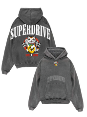 Super money Cat Vintage Hoodie // 4250 Entries