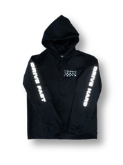 Drive Fast. Drive Hard reflective coach jacket